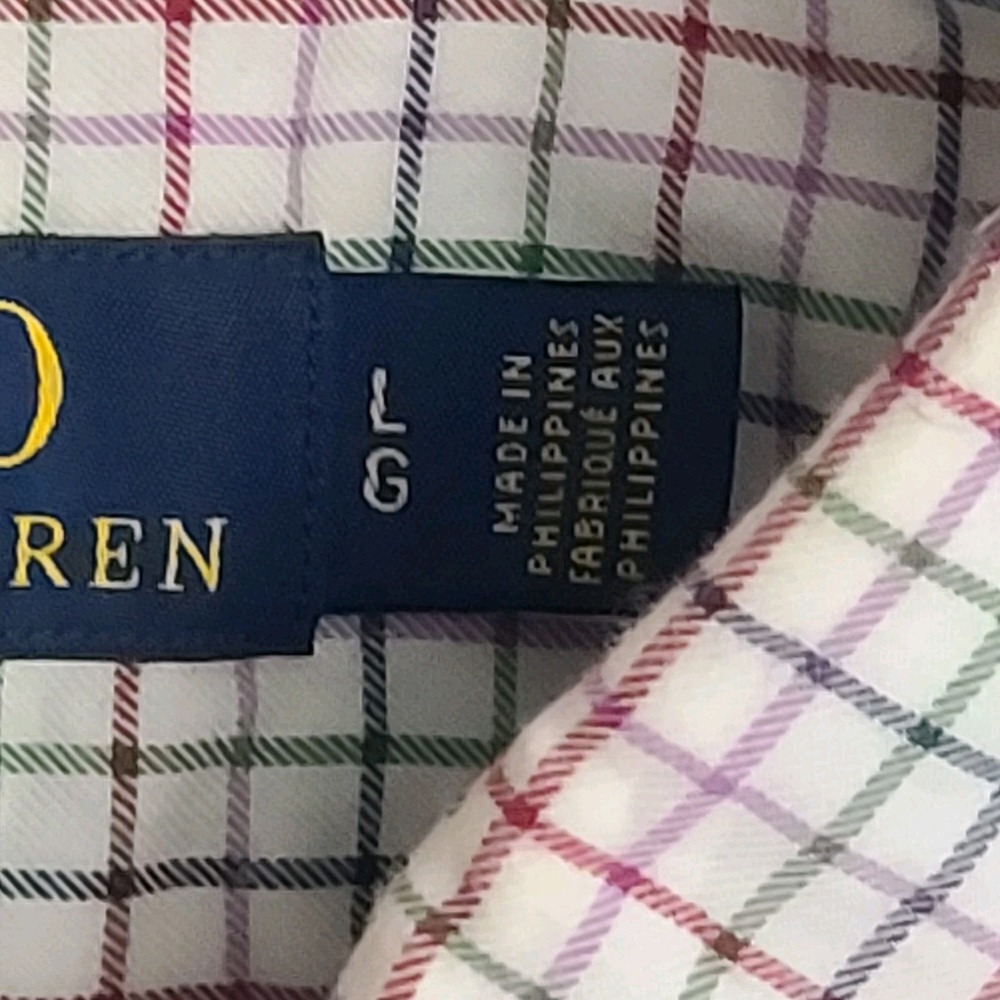 Polo Ralph Lauren Long Sleeve Button Up Shirt Size Large Ralph Lauren Multicolor - Picture 8 of 15